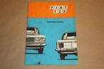 Fiat 125 - Handleiding - 1970, Ophalen of Verzenden