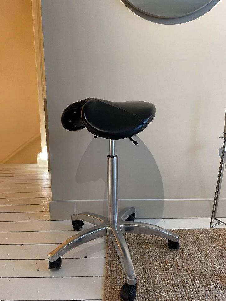 Kruk, Huis en Inrichting, Krukjes, Zo goed als nieuw, Staal, In hoogte verstelbaar, Ophalen