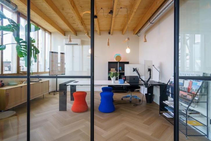 Maya XL directiebureau 300x100 cm – wit/zwart (Havic), Huis en Inrichting, Bureaus, Zo goed als nieuw, Bureau, Ophalen