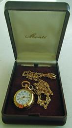 Halsketting met uurwerk, Sieraden, Tassen en Uiterlijk, Kettingen, Ophalen of Verzenden, Zo goed als nieuw, Overige materialen