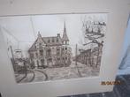 Noordwijk, mooie ets van Jan Klinkenberg, Antiek en Kunst, Ophalen of Verzenden