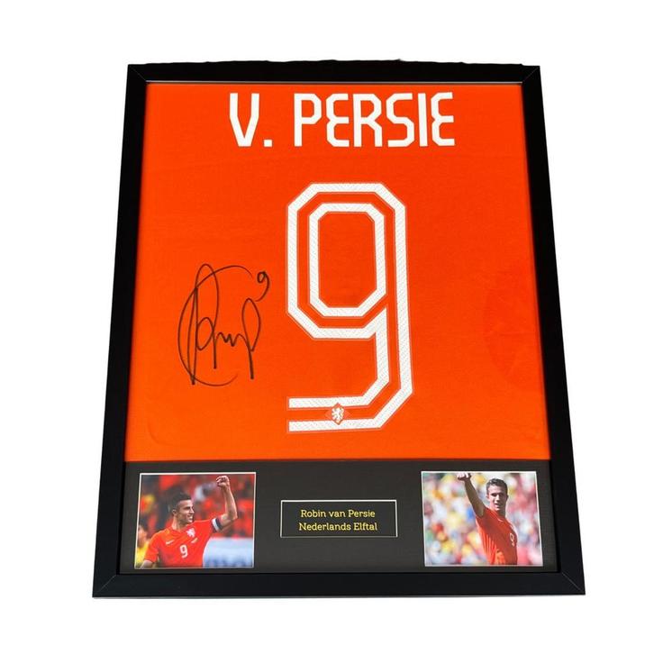 Robin van Persie gesigneerd Nederlands elftal thuisshirt, Verzamelen, Sportartikelen en Voetbal, Zo goed als nieuw, Shirt, Overige binnenlandse clubs