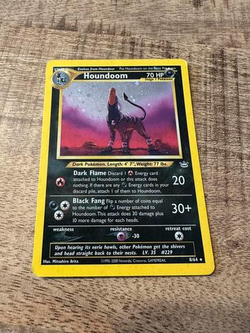 Houndoom [1st Edition] #8 Holo - Pokemon Neo Revelation beschikbaar voor biedingen