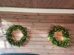 krans met verse dennetakken en liichtjes, Huis en Inrichting, Ophalen of Verzenden, Nieuw