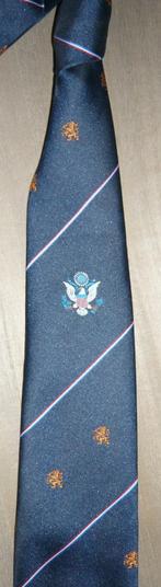 vriendschapsdas Nederland Amerika stropdas, Ophalen of Verzenden, Gedragen, Blauw, Met patroon