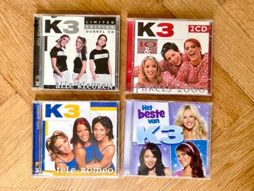 4x K3 CD’s - Tele-Romeo, Parels, Alle Kleuren & Beste Van K3 beschikbaar voor biedingen