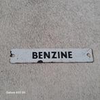 Antiek emaille bordje benzine uit een benzinepomp?, Ophalen of Verzenden