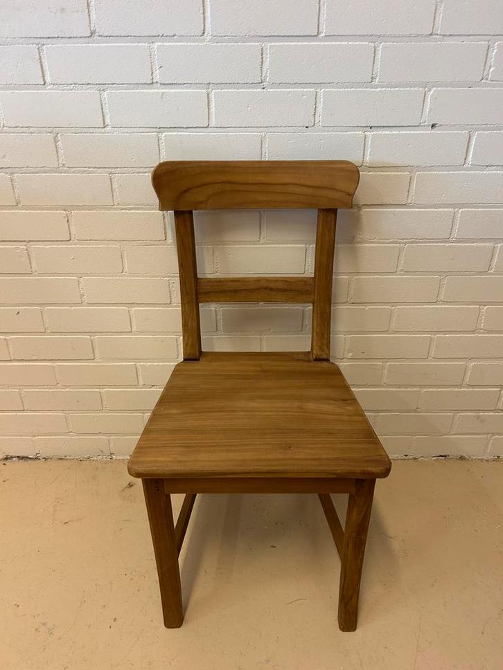 Teak stoel naturel, Huis en Inrichting, Stoelen, Nieuw, Vier, Hout, Bruin, Ophalen of Verzenden