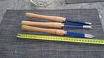 set van drie hout beitels - Gutsen - houtdraai - gereedschap, Ophalen of Verzenden, Nieuw, Gereedschap of Toebehoren