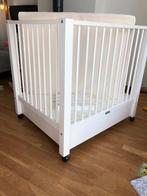 Witte Bopita box met matras en koeka boxkleed, Kinderen en Baby's, Ophalen, Gebruikt, Vierkant, In hoogte verstelbaar