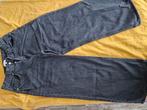 H&M jeans wijde legg/regulair waist mt 42 black, Ophalen of Verzenden, Zo goed als nieuw, Zwart, W33 - W36 (confectie 42/44)