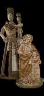 Antieke 19e eeuse 52 vm hoge applicatie van de helige Maria, Ophalen of Verzenden