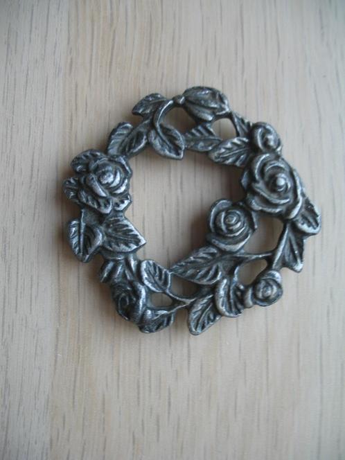 Decoratie van Tin Roos Pewter, Antiek en Kunst, Antiek | Tin, Ophalen of Verzenden