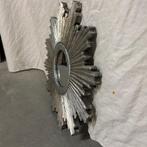 Zon Spiegel - houten lijst – zilver - 40cm -TTM Wonen, TTM Wonen, Meubels – (Perzische) Tapijten en Woonaccessoires, Minder dan 50 cm