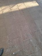 Terras tegels 30x30 rood en grijs, Tuin en Terras, Tegels en Klinkers, Ophalen, Gebruikt, 10 m² of meer, Beton