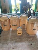 5 oude voorraadpotten, Antiek en Kunst, Curiosa en Brocante, Ophalen