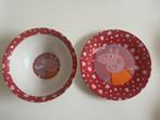 Peppa Pig bord en kom, Ophalen of Verzenden, Zo goed als nieuw