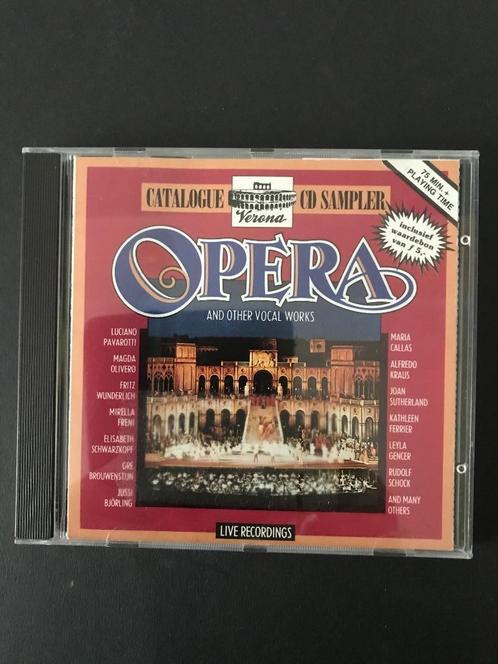 CD Opera Catalogue CD sampler Verona live recordings, Cd's en Dvd's, Cd's | Klassiek, Zo goed als nieuw, Opera of Operette, Romantiek