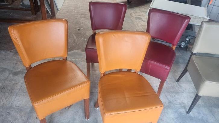 Satelliet horeca stoelen verschillende, Huis en Inrichting, Stoelen, Gebruikt, Vijf, Zes of meer stoelen, Overige kleuren, Ophalen