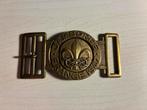 Wereld jamboree 1947 Frankrijk riemgesp belt buckle, Ophalen of Verzenden, Zo goed als nieuw, Embleem, Speld of Insigne