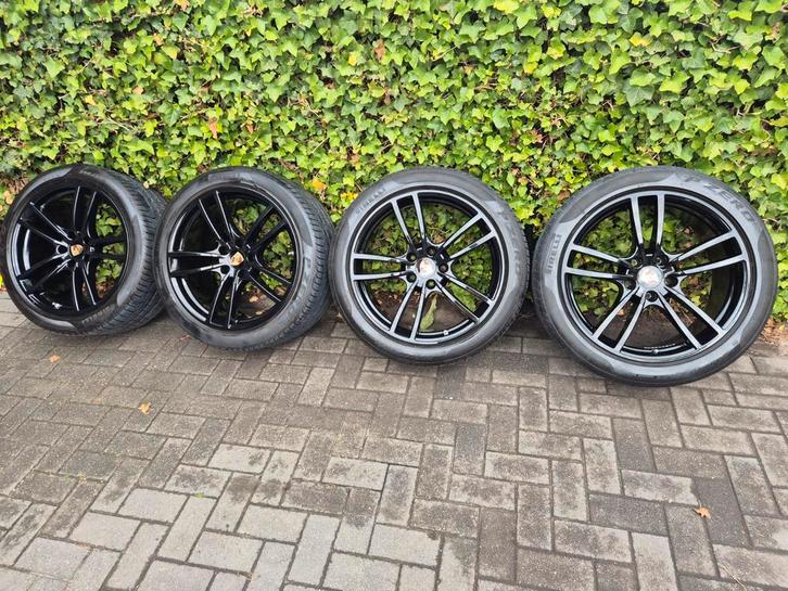 Origineel porsche cayenne wielset 21 inch pirelli, Auto-onderdelen, Banden en Velgen, Zomerbanden, 20 inch, 255 mm, Ophalen