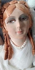Brocante Franse sofadoll /Boudoir pop, Ophalen of Verzenden