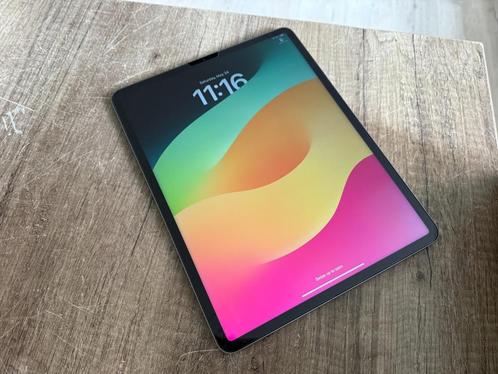 iPad Pro 12,9' 2022 6e gen. M2, 128gb, Accu 100% Space Gray, Computers en Software, Apple iPads, Zo goed als nieuw, Apple iPad Pro