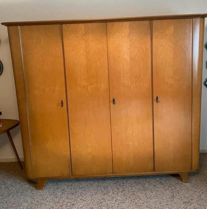 Vintage kledingkast, Huis en Inrichting, Kasten | Kledingkasten, Gebruikt, 150 tot 200 cm, 50 tot 75 cm, Ophalen