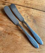 2 Verzilverde Botermesjes, Antiek en Kunst, Antiek | Bestek, Ophalen of Verzenden