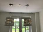 Hanglamp bestaande uit twee ronde lampen, Huis en Inrichting, Lampen | Hanglampen, Ophalen of Verzenden, Zo goed als nieuw, Kunststof
