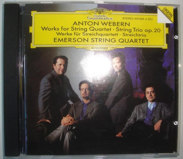 CD Anton Webern Works for String Quartet Emerson String Quar, Cd's en Dvd's, Cd's | Klassiek, Zo goed als nieuw, Kamermuziek, Modernisme tot heden