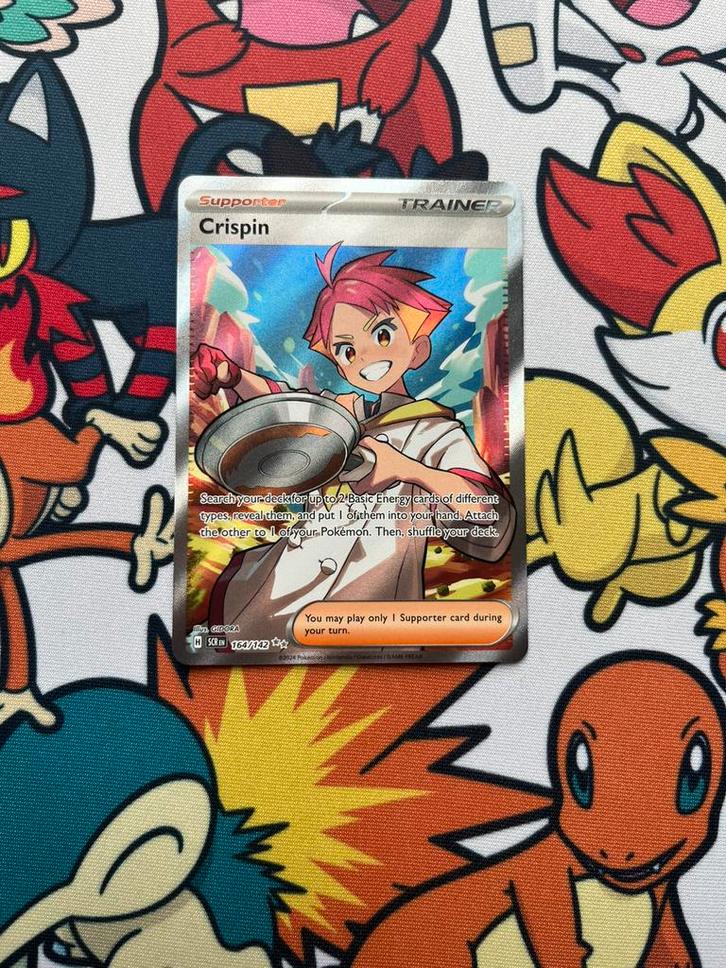 Crispin 164/142, Hobby en Vrije tijd, Verzamelkaartspellen | Pokémon, Zo goed als nieuw, Losse kaart, Foil, Verzenden