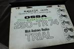 OSSA 250 TR 1974 Mike Andrews replica motorcycle parts list, Ophalen of Verzenden, Overige merken
