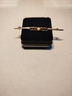 Zilveren Broche met Parel en Marcasiet, Ophalen of Verzenden, Zilver, Broche, Met edelsteen