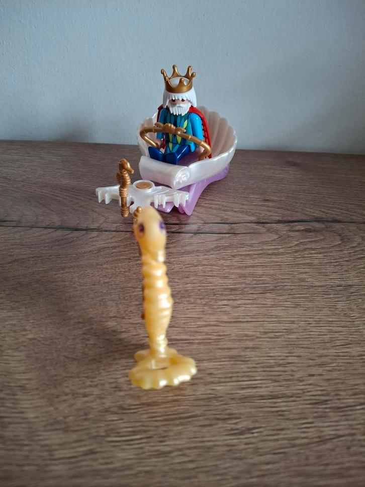 Playmobil 4815 - Zeekoning met schelpkoets, Kinderen en Baby's, Speelgoed | Playmobil, Zo goed als nieuw, Ophalen