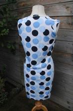 Overslagjurk creme/ blauw Purdey mt S Vaste prijs, Blauw, Ophalen of Verzenden, Zo goed als nieuw, Purdey