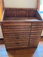 Antieke ladekast / letterkast, Ophalen of Verzenden