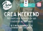 Crea Weekend Hardenberg 2 entreetickets (alle dagen geldig), Tickets en Kaartjes, Twee personen, Oktober
