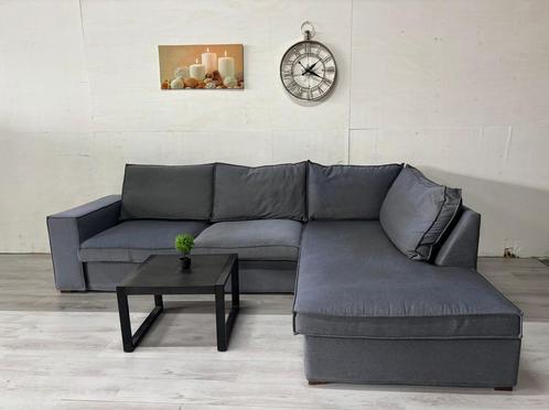 Hoekbank Antraciet, Huis en Inrichting, Banken | Sofa's en Chaises Longues, Zo goed als nieuw, Vierpersoons of meer, 250 tot 300 cm
