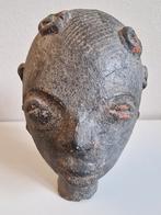 Akan memorial  hoofdje keramiek. Ghana oud., Ophalen of Verzenden