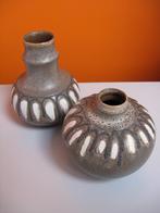 set retro vintage keramiek vazen Strehla Germany GDR 70s, Huis en Inrichting, Woonaccessoires | Vazen, Overige kleuren, Aardewerk of Porselein