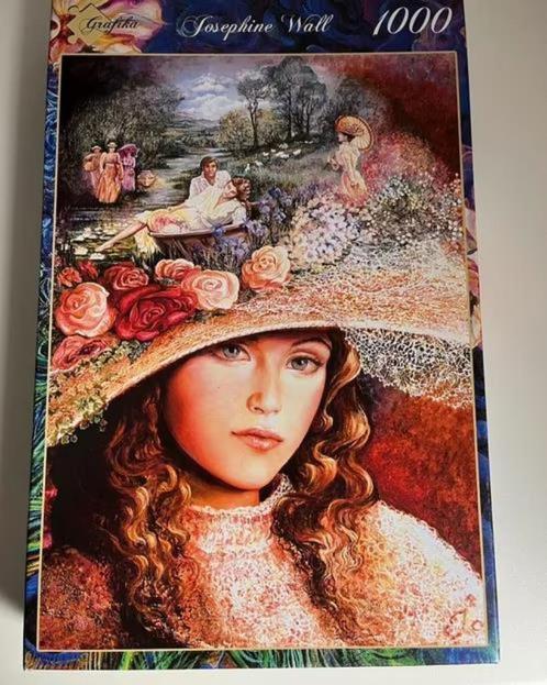 Grafika puzzel 1000 stukjes Josephine Wall Grandmother’s Hat, Hobby en Vrije tijd, Denksport en Puzzels, Zo goed als nieuw, Legpuzzel