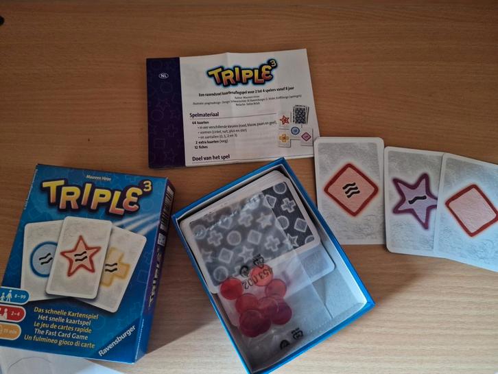 Triple, Hobby en Vrije tijd, Gezelschapsspellen | Kaartspellen, Ophalen of Verzenden