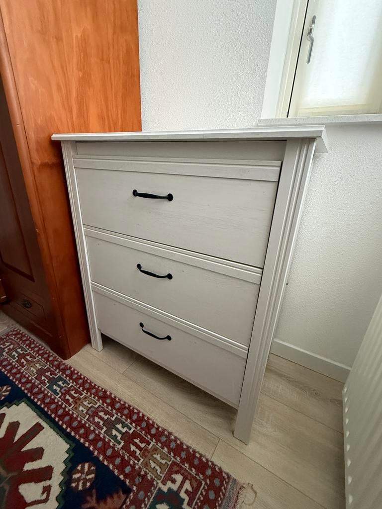 Ikea Songesand ladekast, 3 of 4 laden, Minder dan 100 cm, 25 tot 50 cm, 50 tot 100 cm