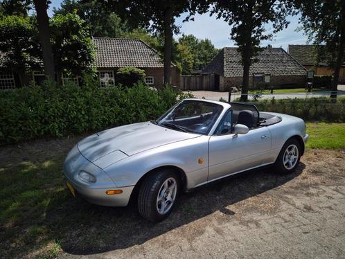 Mazda MX-5 1.6 U9 1992 Grijs, Auto's, Mazda, Particulier, MX-5, Benzine, Cabriolet, Handgeschakeld, Origineel Nederlands, Zilver of Grijs