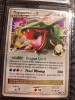 Rayquaza C Lv.X - Zeldzame Pokémonkaart!, Ophalen of Verzenden, Zo goed als nieuw, Losse kaart, Foil