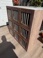 Lichthok van 9 hardhoutfront., Dieren en Toebehoren, Kropper