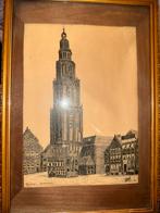 Tekening Martinitoren Groningen - 1940, Ophalen of Verzenden