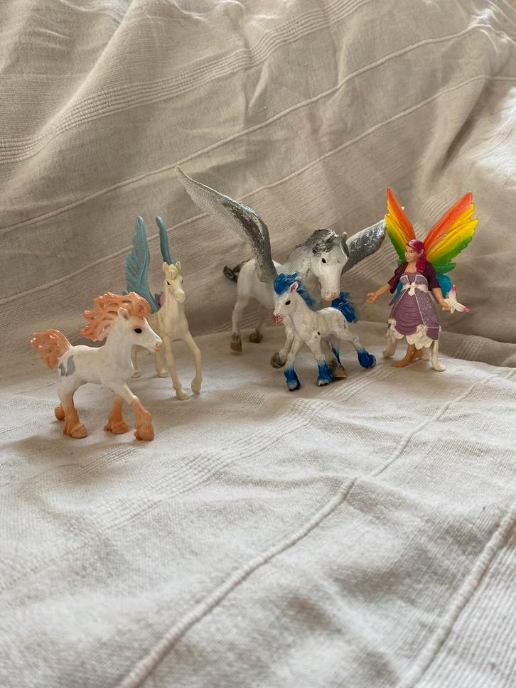 Schleich Elfen Paarden & Figuur (Niet Allemaal Schleich), Kinderen en Baby's, Speelgoed | Actiefiguren, Gebruikt, Ophalen of Verzenden