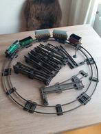 Oude Meccano Hornby trein met wagons + Chad Valley + rails, Ophalen of Verzenden